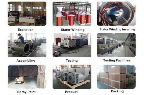 ซื้อ Double Bearing Alternator with 110V-480V Voltage Range AVR SX460 AS440 and 20 Years Life Time for Industrial Power Generation online manufacture